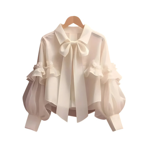 The Violetta Chiffon Long Sleeve Blouse Saint Ashley S 