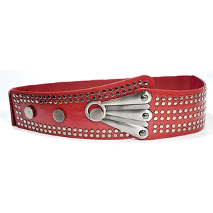 The Zephyr Faux Leather Waistband Belt - Multiple Colors 0 SA Styles Red 90 cm 