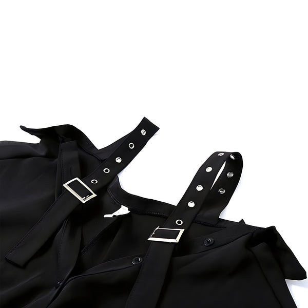 The Zelda Off-Shoulder Belted Shirt SA Formal 