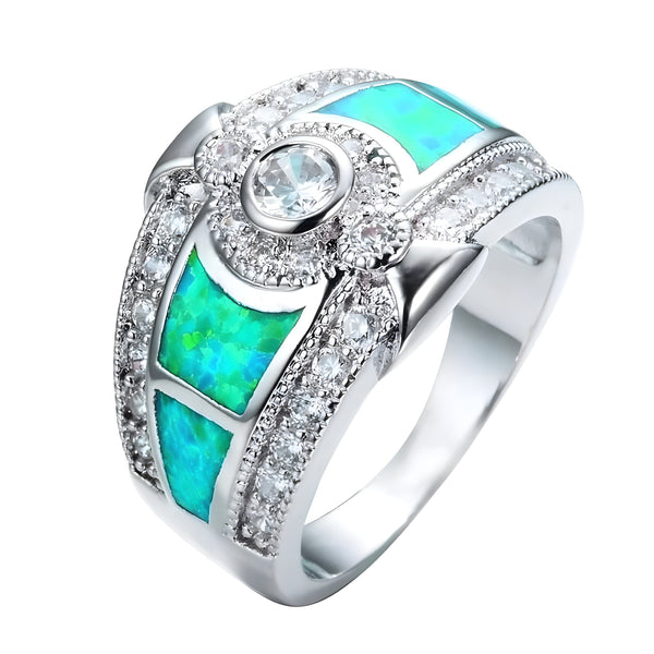 The Delphine Crystal Ring - Multiple Colors 0 SA Styles Green 5 