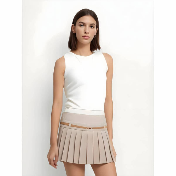 The Adelia High Waist Belted Mini Skirt SA Formal 