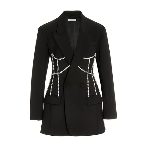 The Chandelier Long Sleeve Blazer - Multiple Colors 0 SA Styles Black S 