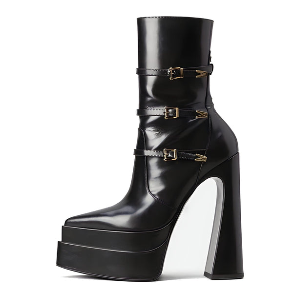 The Reign Platform Ankle Boots 0 SA Styles EU 34 / US 4.5 