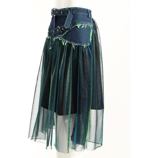 The Gypsy High Waist Denim Skirt 0 SA Styles 