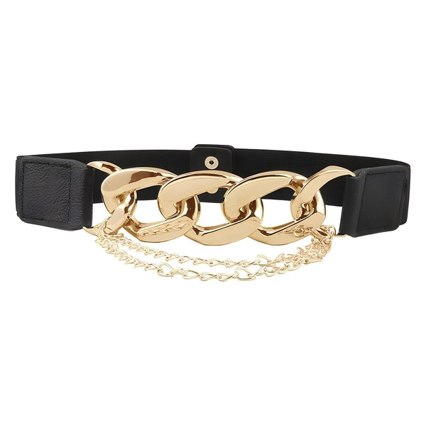 The Infinity Chainlink Waistband Belt - Multiple Colors 0 SA Styles Gold 