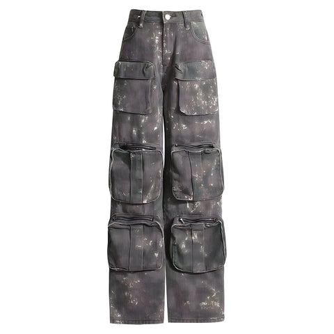 The Denver High Waist Oversized Camouflage Cargo Pants 0 SA Styles S 