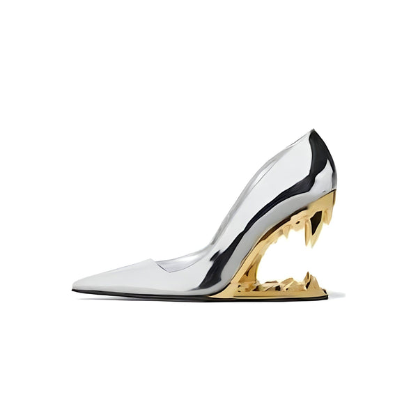 The Fang High-Heel Pumps - Multiple Colors 0 SA Styles Silver Gold EU 35 / US 5 