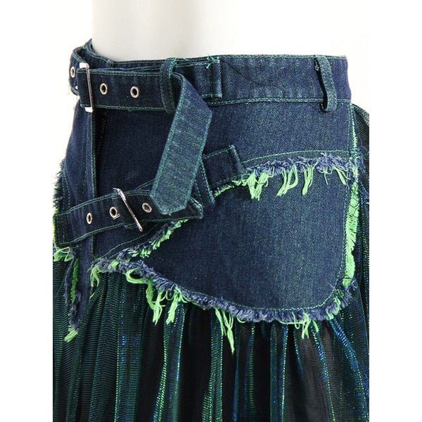 The Gypsy High Waist Denim Skirt 0 SA Styles 