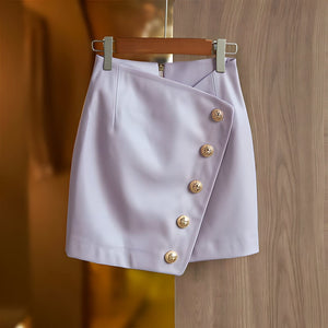 The August Faux Leather Pencil Mini Skirt - Multiple Colors 0 SA Styles Lavender S 