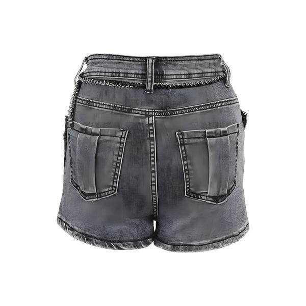 The Lisette High Waist Denim Shorts SA Formal 