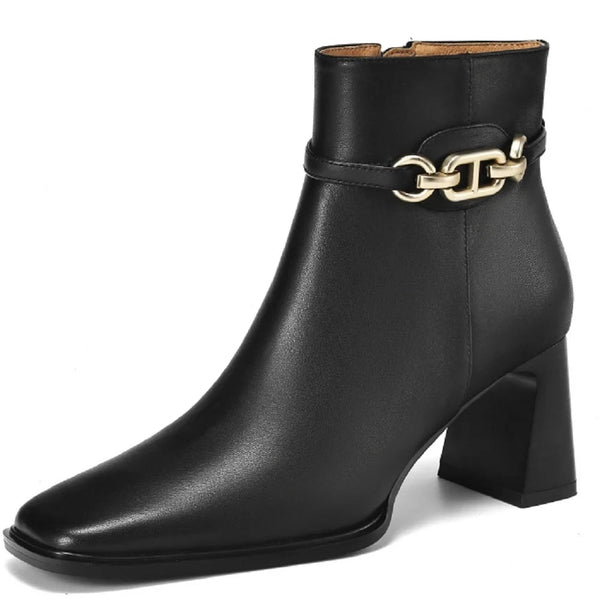 The Faelina Leather Ankle Boots Saint Ashley Black EU 35 / US 5 