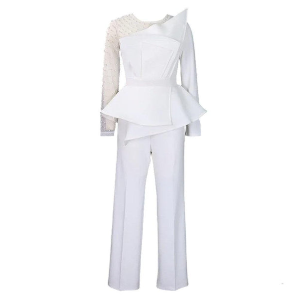 The Eulalia Long Sleeve Beaded Jumpsuit Saint Ashley 