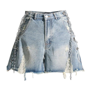 The Calypso High Waist Denim Shorts 0 SA Styles S 