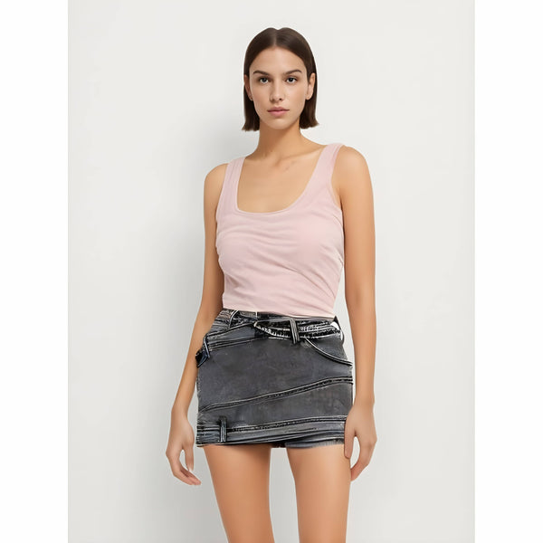 The Lisette High Waist Denim Shorts SA Formal 