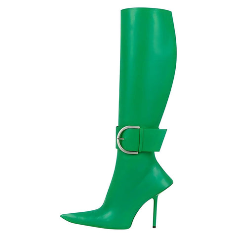 The Devlin Knee-High Boots - Multiple Colors 0 SA Styles Green EU 34 / US 4.5 