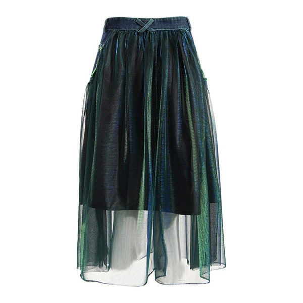 The Gypsy High Waist Denim Skirt 0 SA Styles 