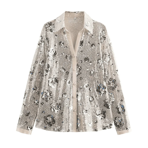 The Ondine Sequin Embellished Blouse Saint Ashley S 