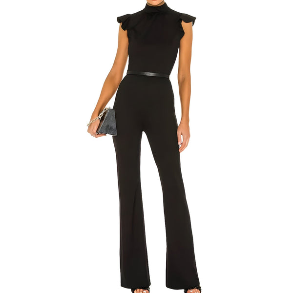 The Thalassa Short Sleeve Jumpsuit - Multiple Colors Saint Ashley Black XS 