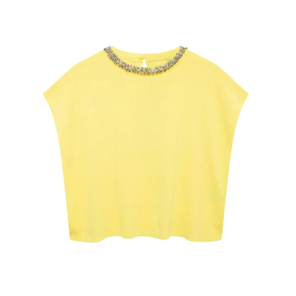 The Corinna Sleeveless Top Saint Ashley Yellow S 