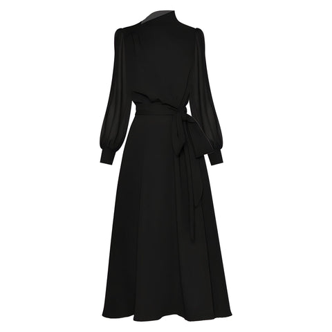 The Elowen Long Sleeve Dress - Multiple Colors 0 SA Styles Black S 