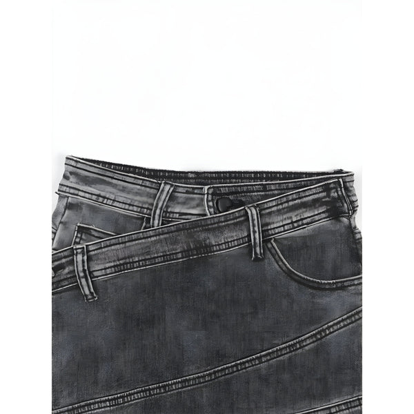 The Lisette High Waist Denim Shorts SA Formal 