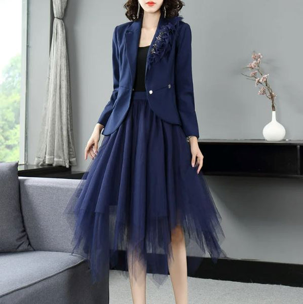 The Siohban Long Sleeve Two Piece Dress - Multiple Colors Luke + Larry 