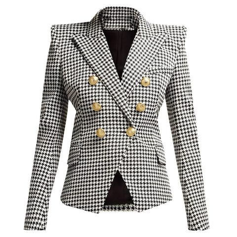 The Paulette Slim Fit Houndstooth Blazer Luke + Larry S 