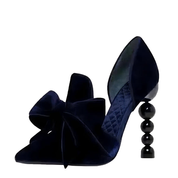 The Nadine Velvet High Heel Pumps Luke + Larry Blue EU 35 / US 5 