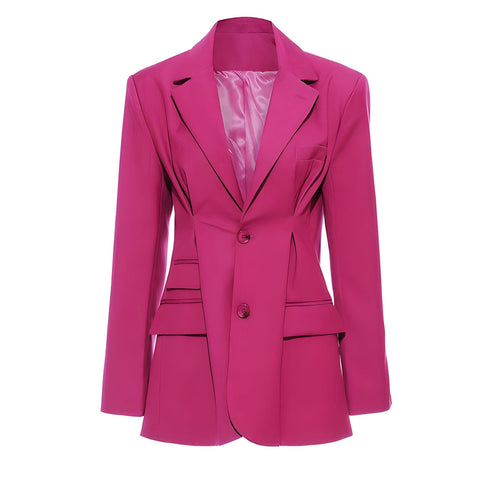 The Magenta Pleated Blazer Sarah Ashley S 