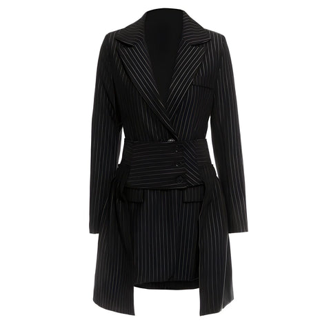 The Georgine Pinstripe Long Tail Blazer Sarah Ashley S 