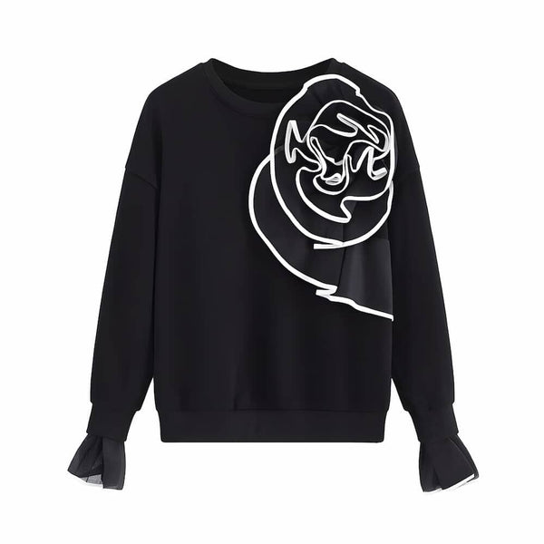 The Bulb Pullover Sweater - Multiple Colors SA Studios Black S 