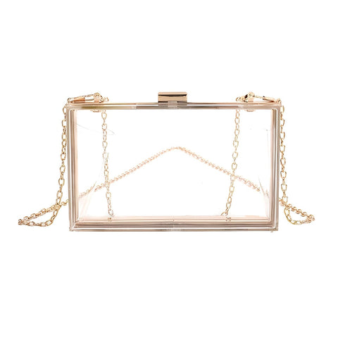 The Laurent Handbag Purse - Multiple Colors Luke + Larry Clear 