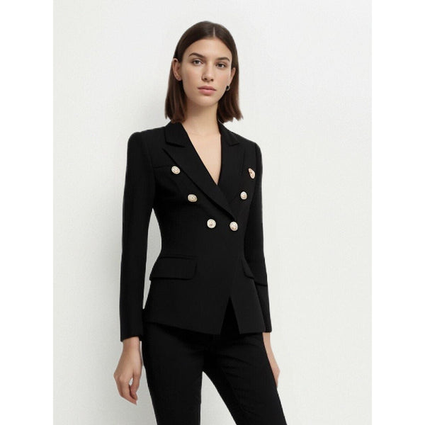 The Priscilla Slim Fit Blazer - Jet Black Luke + Larry 