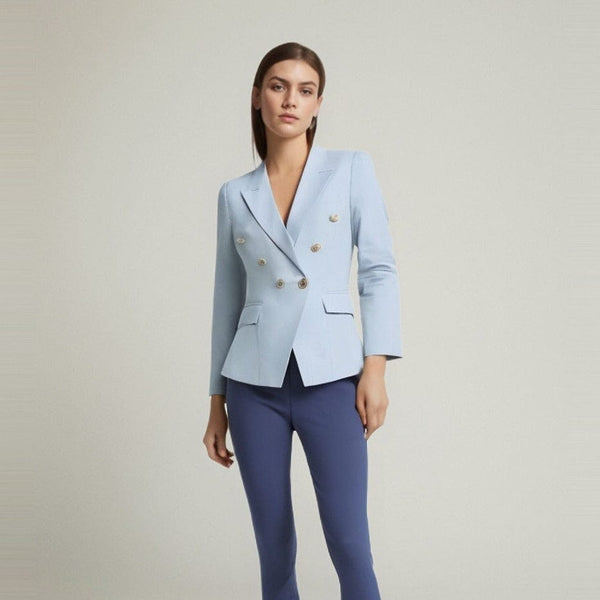 The Priscilla Slim Fit Blazer - Powder Blue Shop5798684 Store 