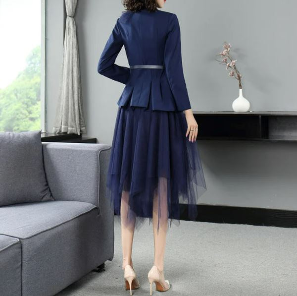 The Siohban Long Sleeve Two Piece Dress - Multiple Colors Luke + Larry 