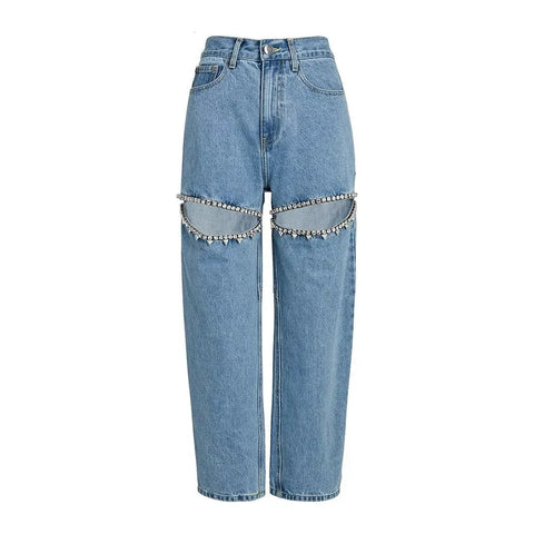 The Raina High-Waisted Denim Pants 0 SA Styles S 