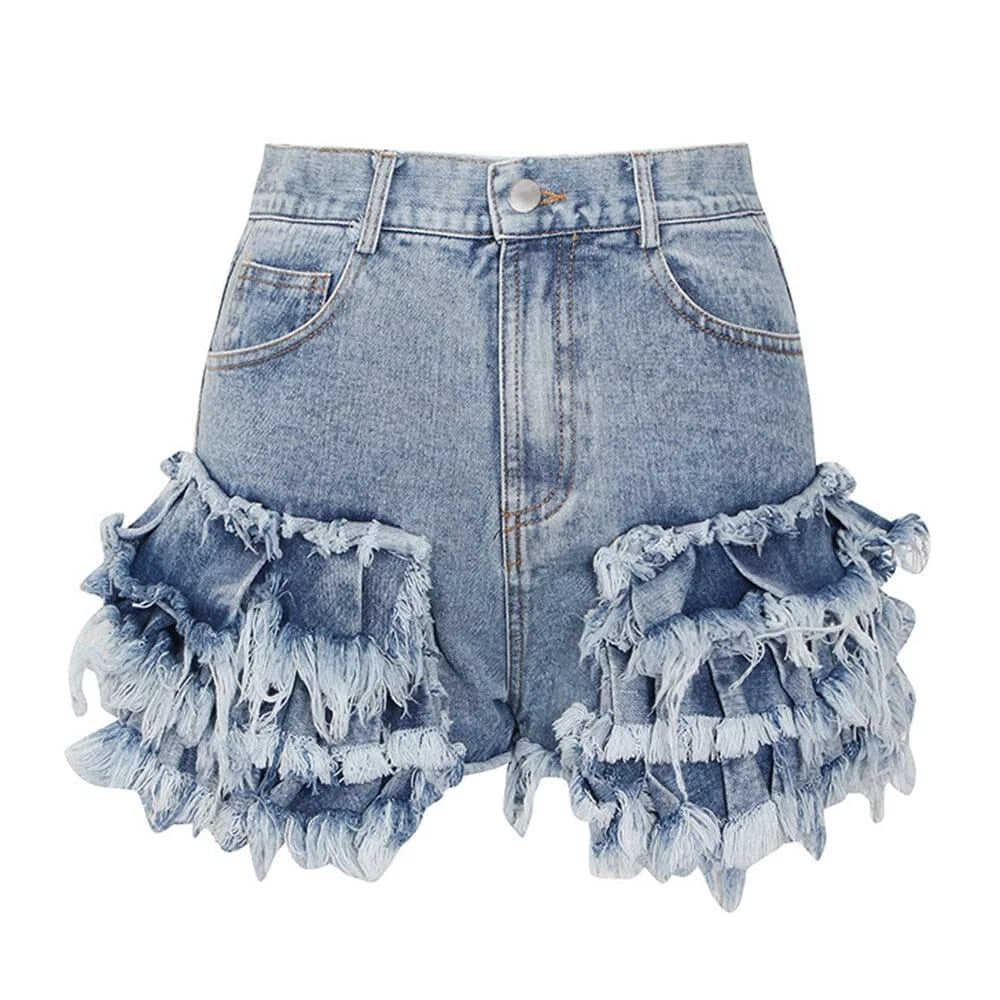 The Parade High Waist Denim Shorts 0 SA Styles S 