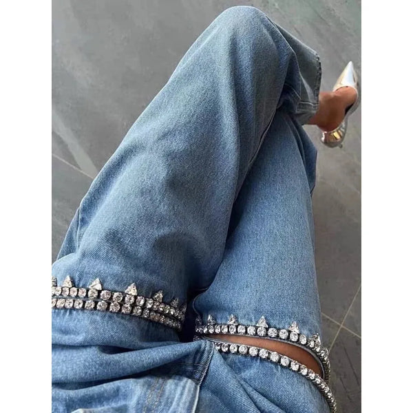 The Raina High-Waisted Denim Pants 0 SA Styles 