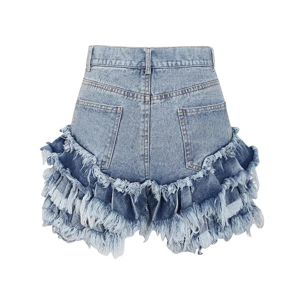 The Parade High Waist Denim Shorts 0 SA Styles 