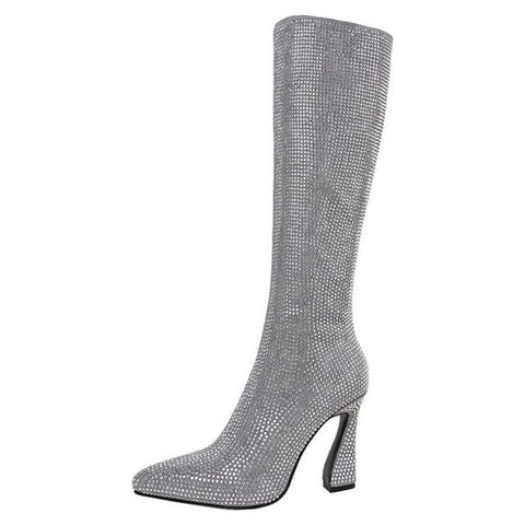 The Josie Knee High Boots - Multiple Colors 0 SA Styles Silver 34 