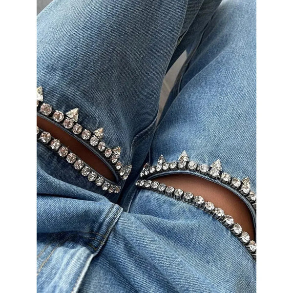 The Raina High-Waisted Denim Pants 0 SA Styles 