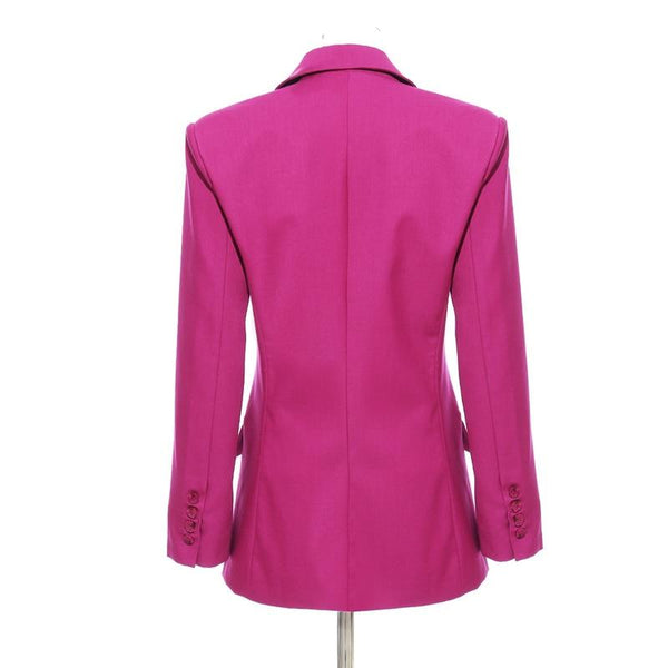 The "Magenta" Pleated Blazer Sarah Ashley 