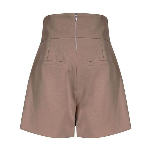 The "Alexis" High Waist Asymmetrical Shorts - Multiple Colors Luke + Larry 