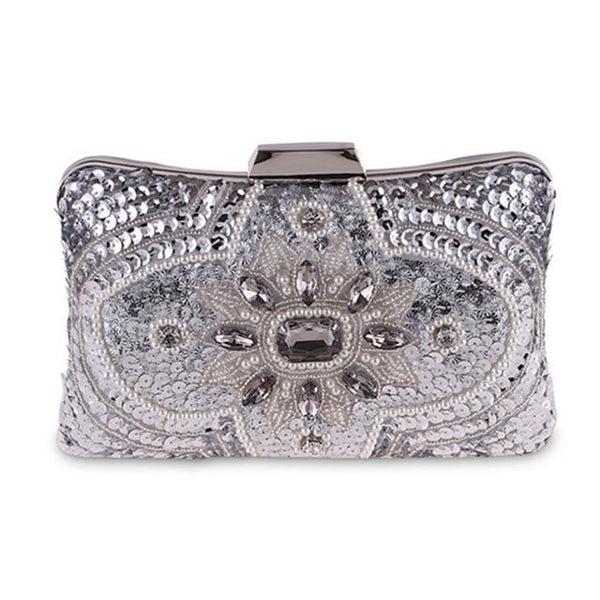 The "Isabella" Beaded Handbag Clutch - Multiple Colors Luke + Larry 