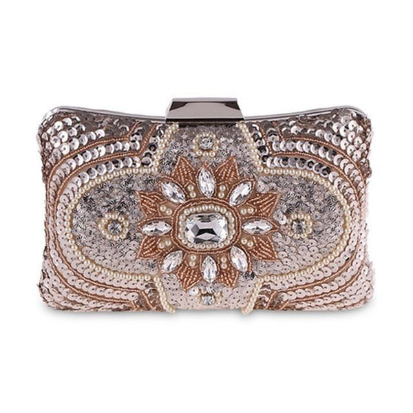 The "Isabella" Beaded Handbag Clutch - Multiple Colors Luke + Larry 