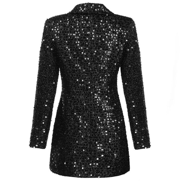 The "Juliette" Sequin Long Tail Blazer Shop5798684 Store 