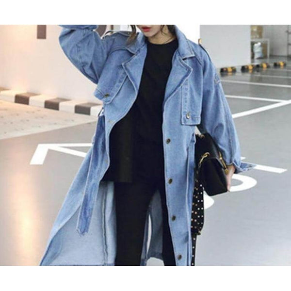 The "Alexa" Denim Trench Coat Luke + Larry 