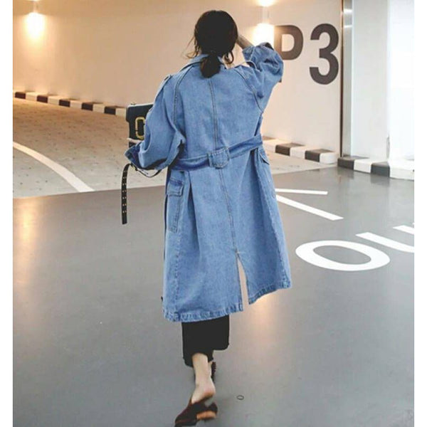 The "Alexa" Denim Trench Coat Luke + Larry 